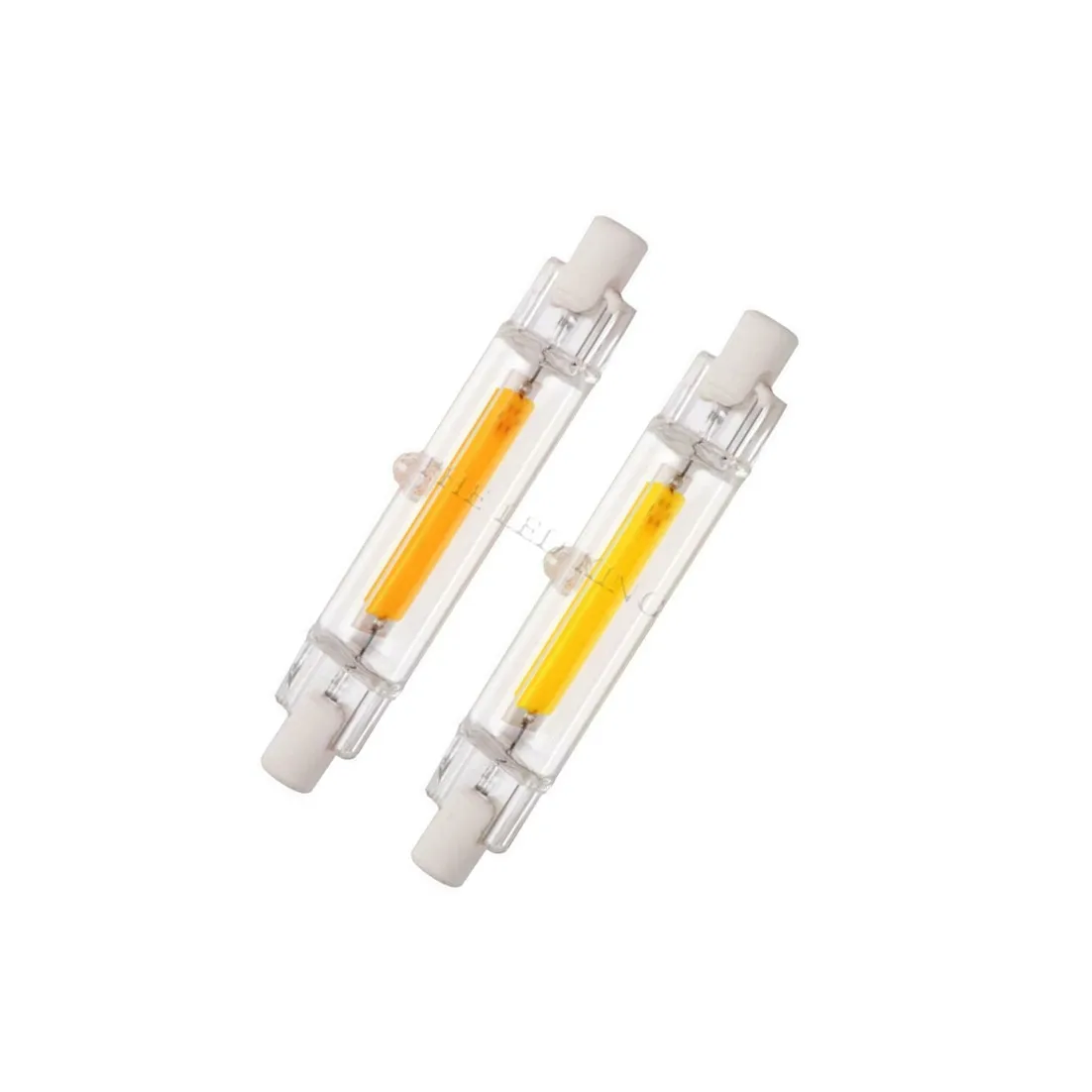 Супер яркая лампочка с регулируемой яркостью светодиодный R7S Стекло трубка COB