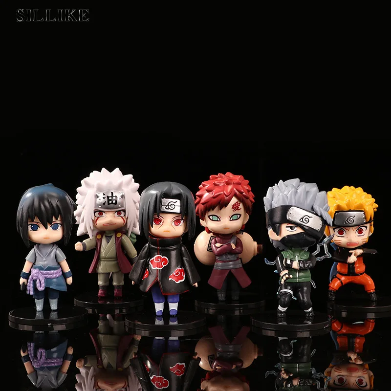 

1 шт. 10 см аниме экшн-Фигурки игрушки удзумаки Какаси Итачи Гаара версия q мультяшная Статуя Кукла детские игрушки случайным образом