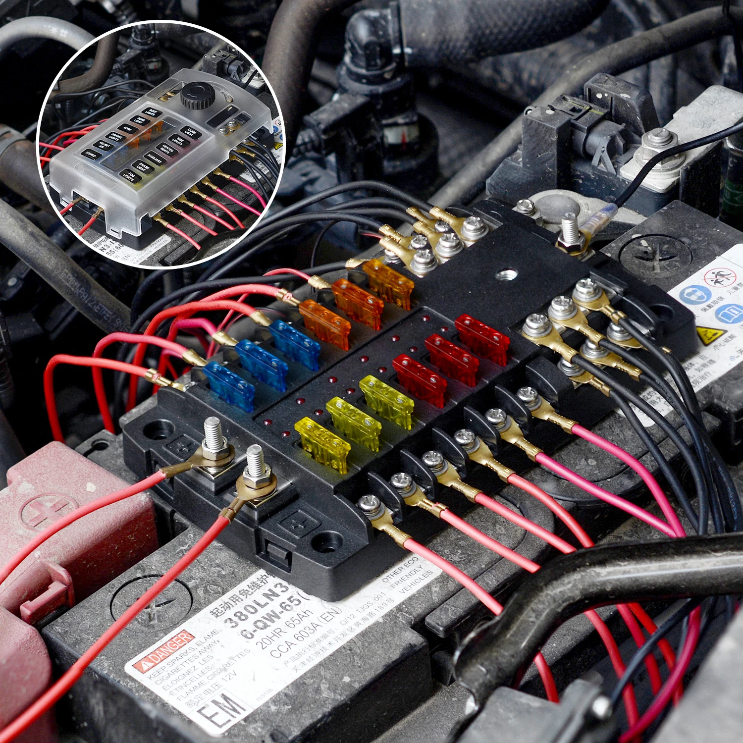 Модернизированная Водонепроницаемая блока предохранителей способов со