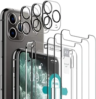 6 pack lk 3 pack screen protector with 3 pack camera lens protector compatible with iphone 11 pro max 6 5 inch tempered glass