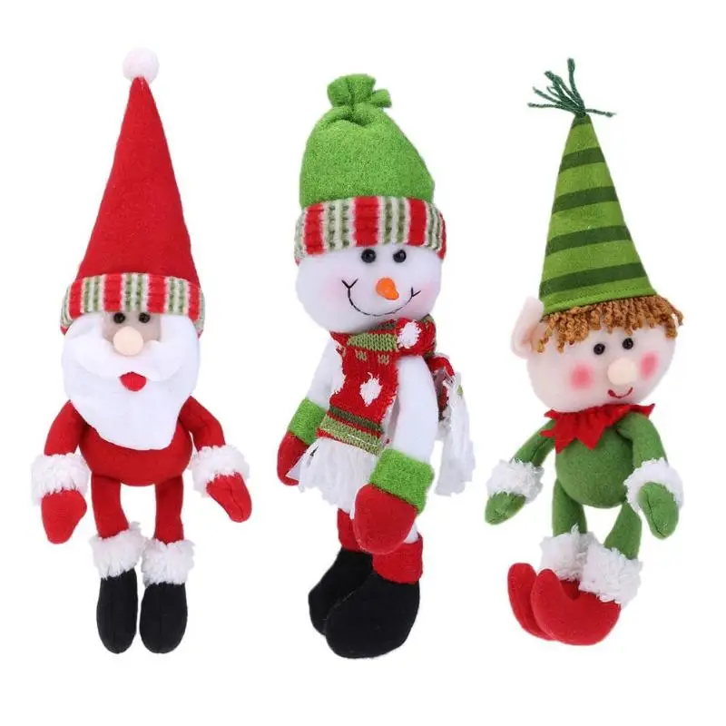 VKTECH Рождество Санта-Клауса и снеговика кукла дома орнамент вина украшение для