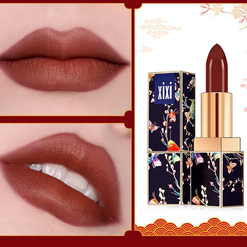 Рождественский подарок, матовая губная помада, косметическая, увлажняющая, стойкая губная помада для женщин ZGOOD