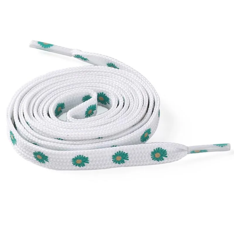

120CM Little Daisies Shoelaces Cartoon Printing Fashion Women Men Shoes laces High-top Canvas Sneakers Shoelace Sports Shoelaces