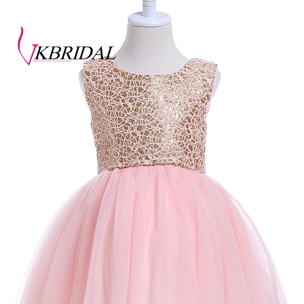 VKBRIDAL/Элегантные Платья с цветочным узором для девочек фатиновые платья без