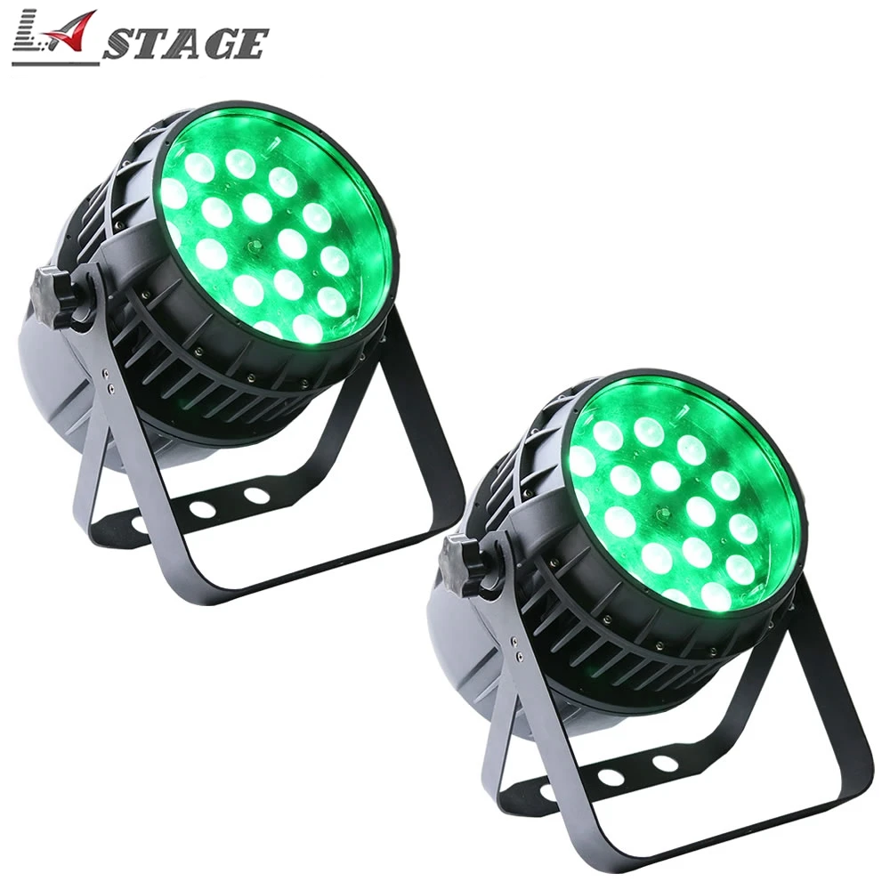 Бесплатная доставка 2 шт./лот водонепроницаемый 18X12W 4in1 RGBW Led Zoom Par свет с IP65 DMX 512