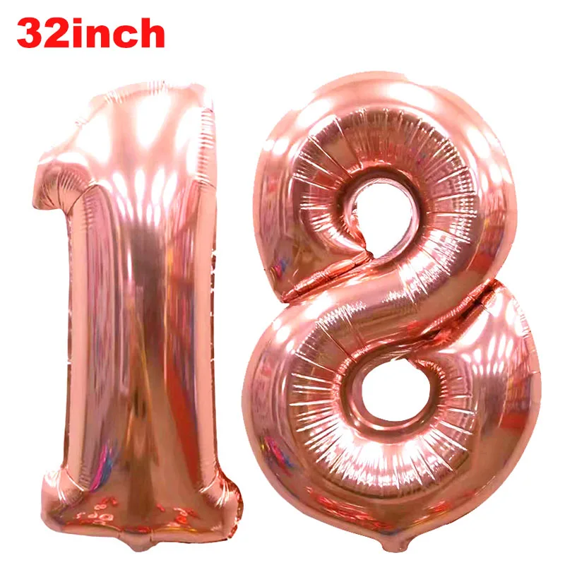 18 праздничные гелиевые шары на день рождения лет украшения для дня взрослых