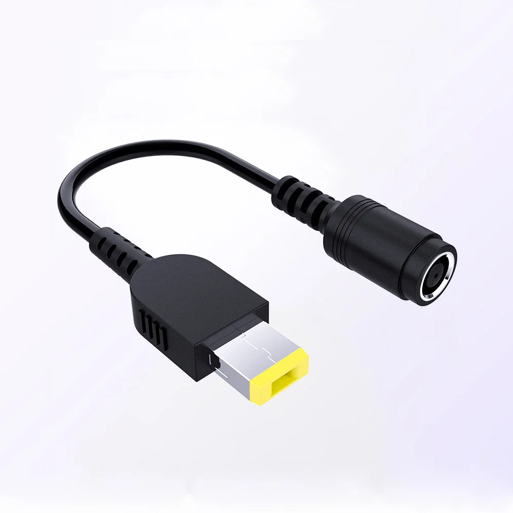 OULLX 7.9*5.5mm Round Jack to Square Plug End Adapter Pigtail Charger Power Adapter Converter Cable For IBM Lenovo Thinkpad images - 6