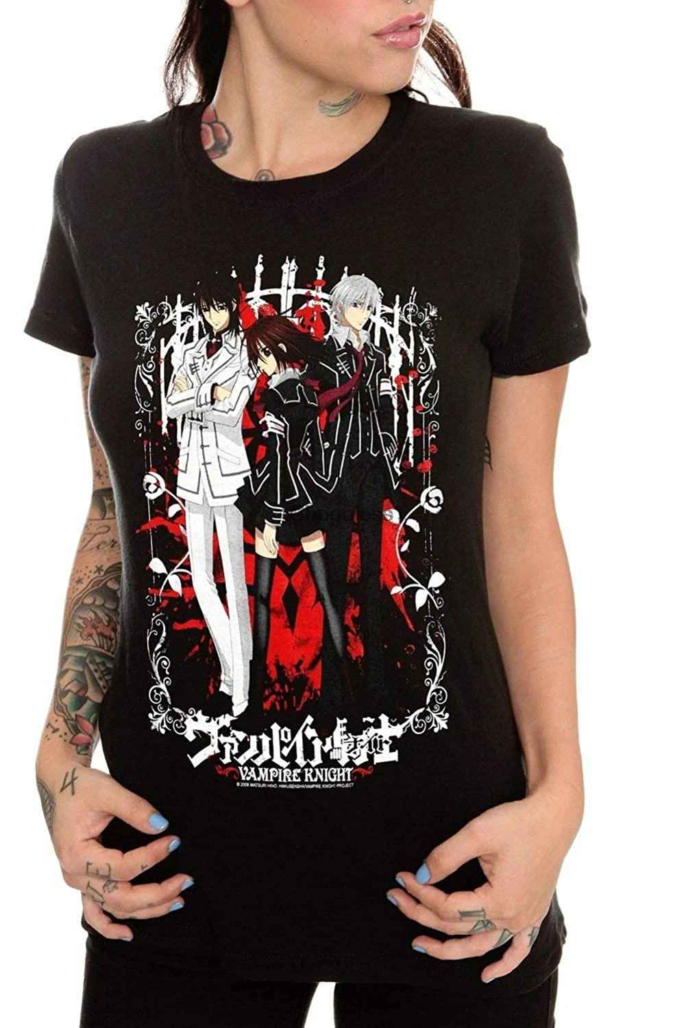 Men Women Vampire Knight DD0550 Casual Short T Shirts Tee Sleeve