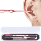 Набор для чистки ушей, комплект из 3 спиральных ложек для чистки ушей