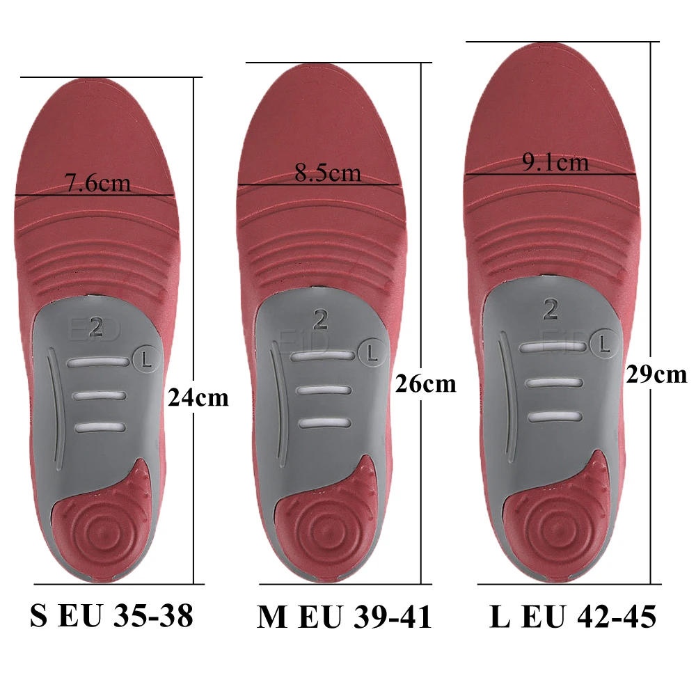 Sport Orthopedic Shoes Sole Insoles Flat Feet Arch support Unisex EVA Orthotic Silicone  X/O Type Leg Correction Shoes Inserts