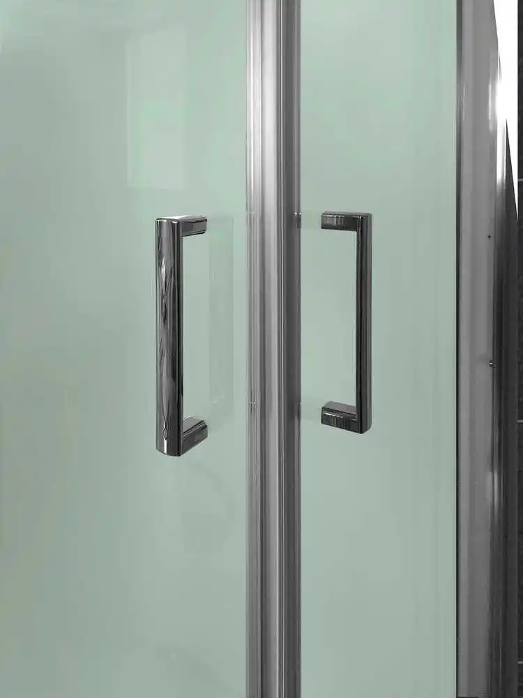 Душевая кабина 2 фиксированная с раздвижными дверцами на высоте 195 см матовое