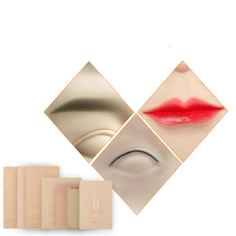 Принадлежности для микроблейдинга тренировка бровей латексная кожа