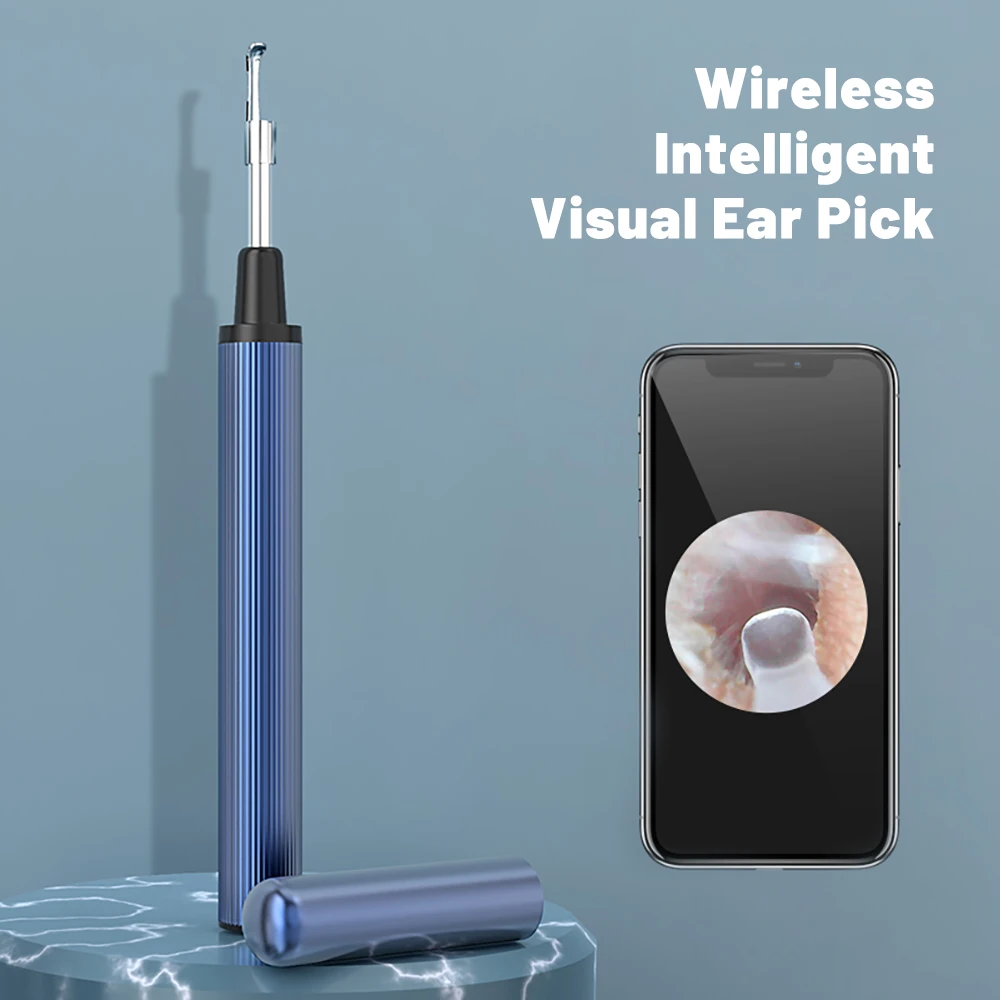 Wifi Ear Otoscope 3.9mm Smart Wireless Portable Visual Earwax Cleaning Medical Endoscope Camera Borescope Ear Clean Care