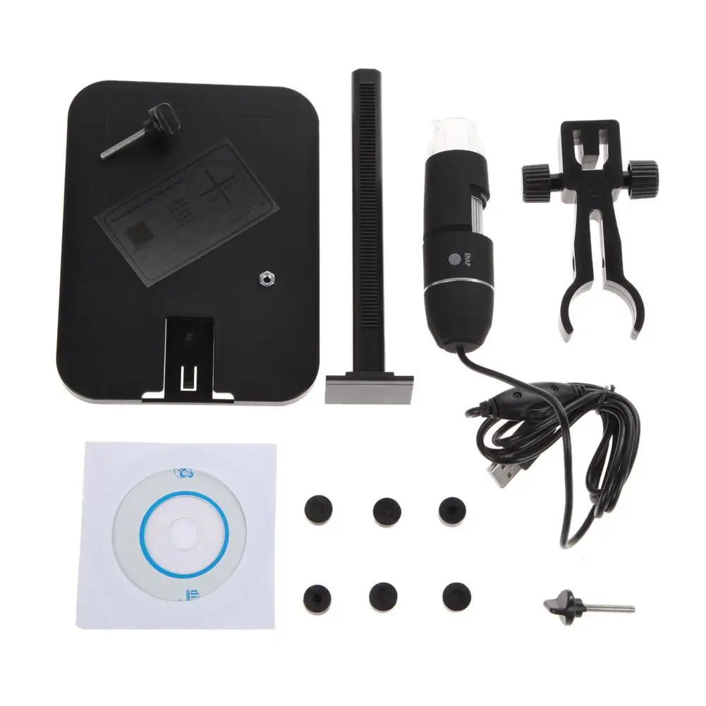 1000x 8 led 2mp digital usb microscope microscopio magnifier electronic stereo usb endoscope cameralift stand dropship free global shipping