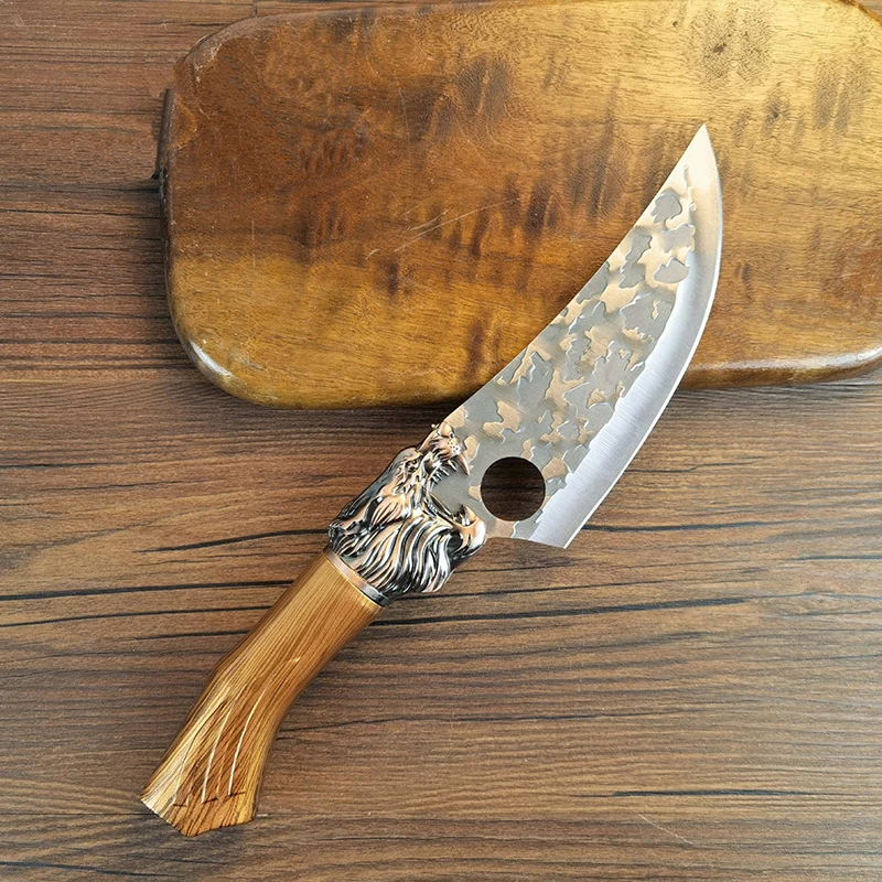 

6" Meat Cleaver Stainless Steel Hunting Knife Handmade Forged Boning Knife Chef Knives Kitchen Knife Camping Knifes