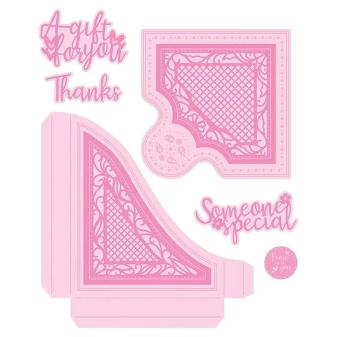 

Metal cutting dies cut die loaded pockets charming corner nserts card Scrapbook paper craft knife mould blade punch stencils