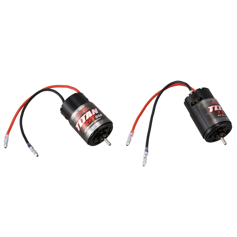 

2Pcs 550 Brushed Motor For 1: 10 RC Crawler Axial SCX10 AXI03007 90046 Traxxas TRX4 TRX6 Redcat Wltoys Kyosho,35T & 12T