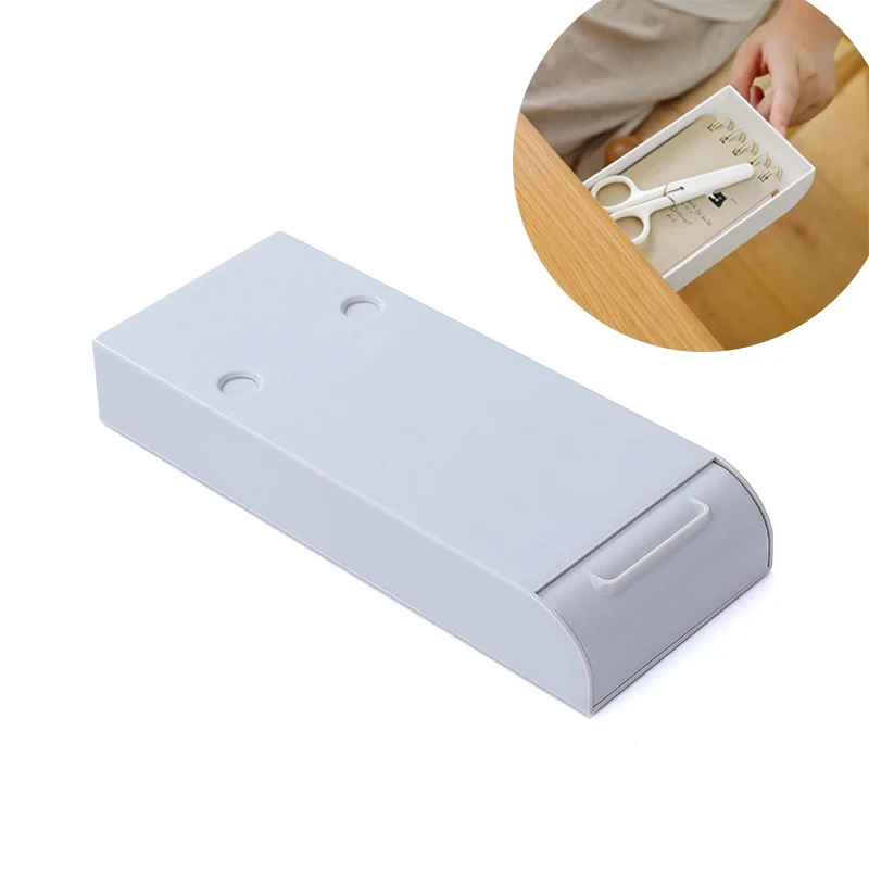 

Kitchen Desk Organizer Jewelry Storage Box Sundries Stationery Bedroom Pen Holder Case Container Adhesive Drawer Sundries Contai