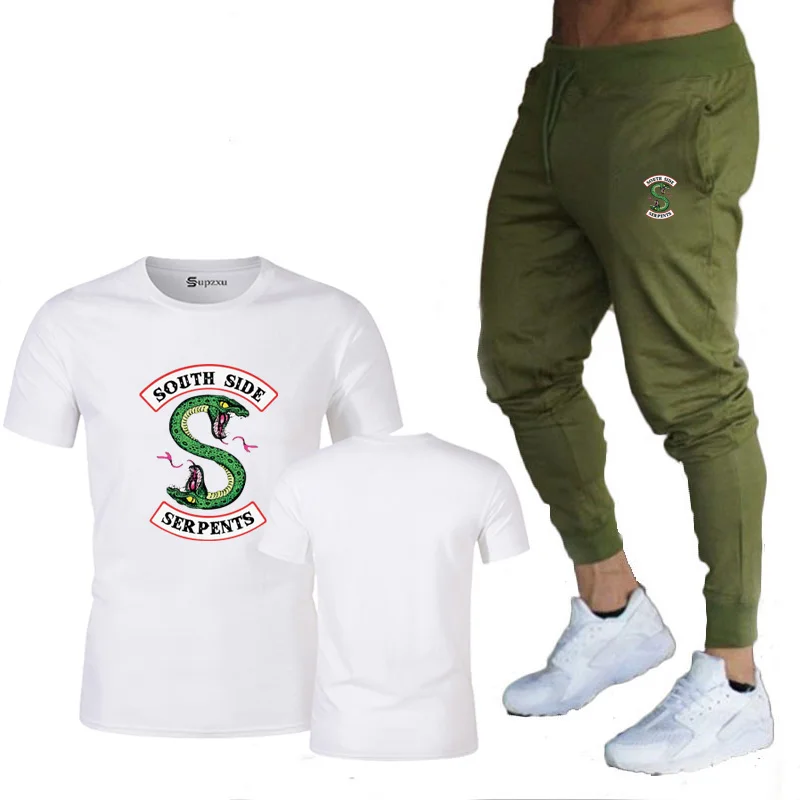 

Men's tracksuit Compression set Short Sleeve T-shirt Men's Sport Tights Pants Fitness Bodybuilding Clothes work out Suit