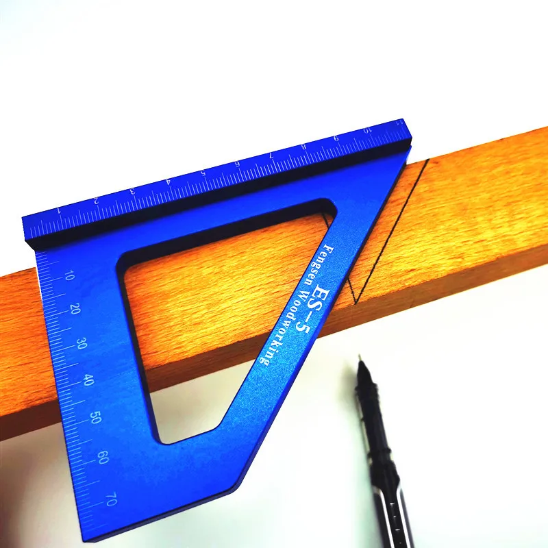 Woodworking Ruler Square Layout Miter Triangle 45 Degree 90 Metric Gauge Measure Tools Marking | Инструменты