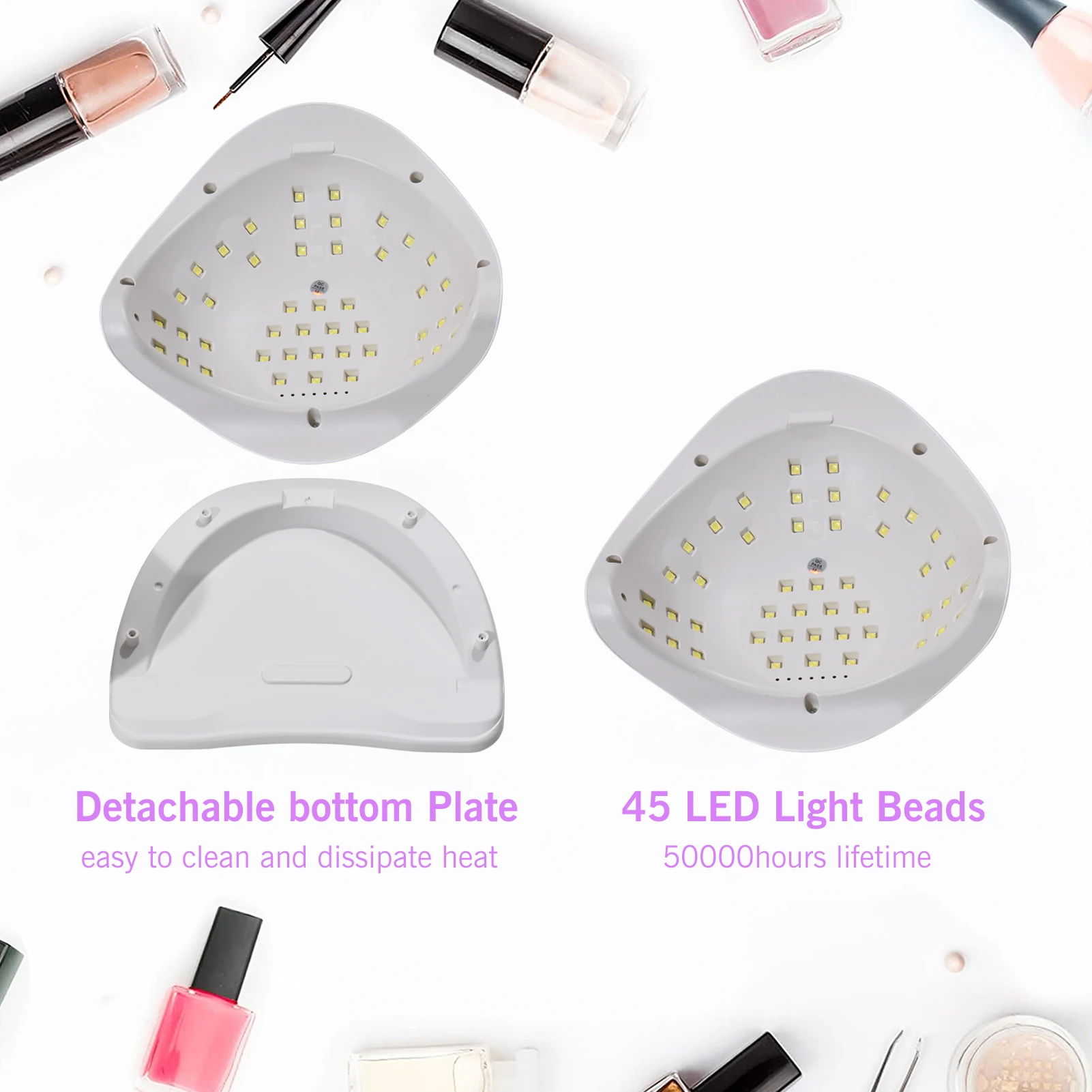 New 150W UV LED Nail Lamp Gel Dryer with Smart Sensor 4 Timers Setting LCD Screen for Curing Fingernails Toenails Art | Красота и
