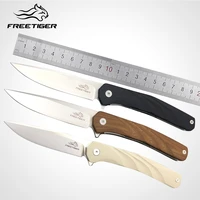 freetiger folding pocket knife d2 blade g10 handle outdoor survival hunting tactical kitchen small flipper knives edc tool ft907