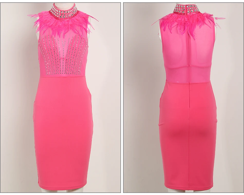 Новые летние Для женщин модные, пикантные эластичные Хлопковое платье Bodycon перспектива черное платье без рукавов с принтом кожаные бусины Клубные вечерние платья
