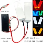 27.5X69.5 (76,5) мм сенсорный выключатель DIY светодиодный светильник глаза Наборы Хэллоуин-шлем маска для глаз светильник Косплэй аксессуары 7 # ААА Батарея