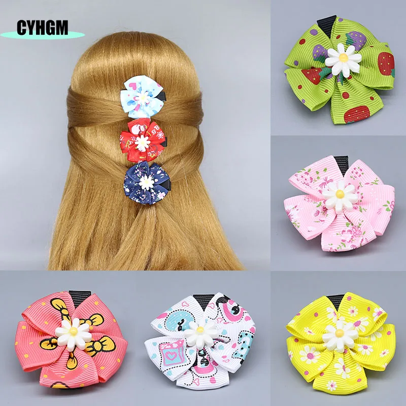

12 colors silk hair clips for women's hairpins headwear cute spinki do wlosow Barrettes girls Hair Accessories D02-3