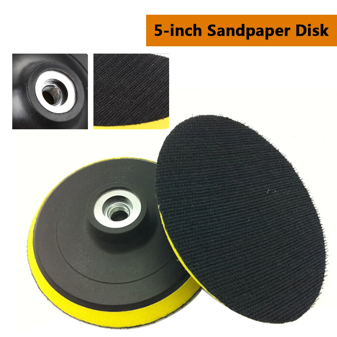 

M14 Polishing Pad Buffing Plate Disc Adhesive Self-adhesive Disc Backed Hooks for Car 125mm/5inch Chuck Angle Grinder Sticky