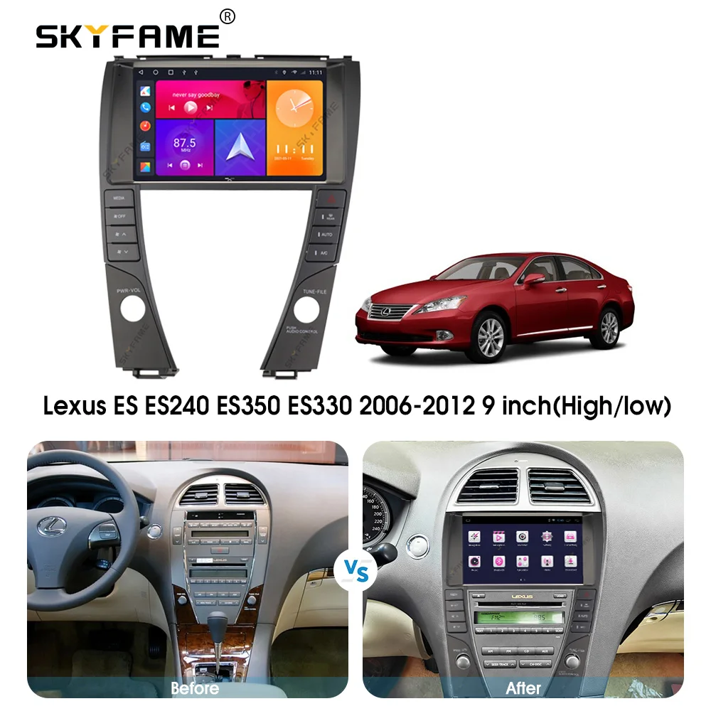 

SKYFAME Android Автомобильная Навигация Радио мультимедийный плеер для Lexus ES ES240 ES350 ES330 высокий и низкий авто стерео система GPS