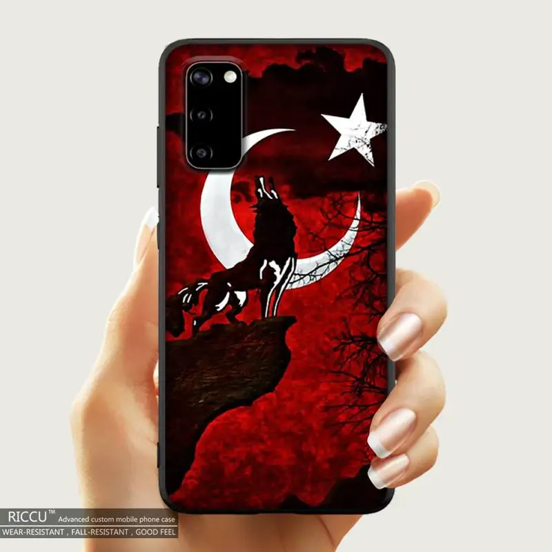 Чехол для телефона с турецким флагом волка Samsung S20 plus Ultra S6 S7 edge S8 S9 S10 5G | Мобильные