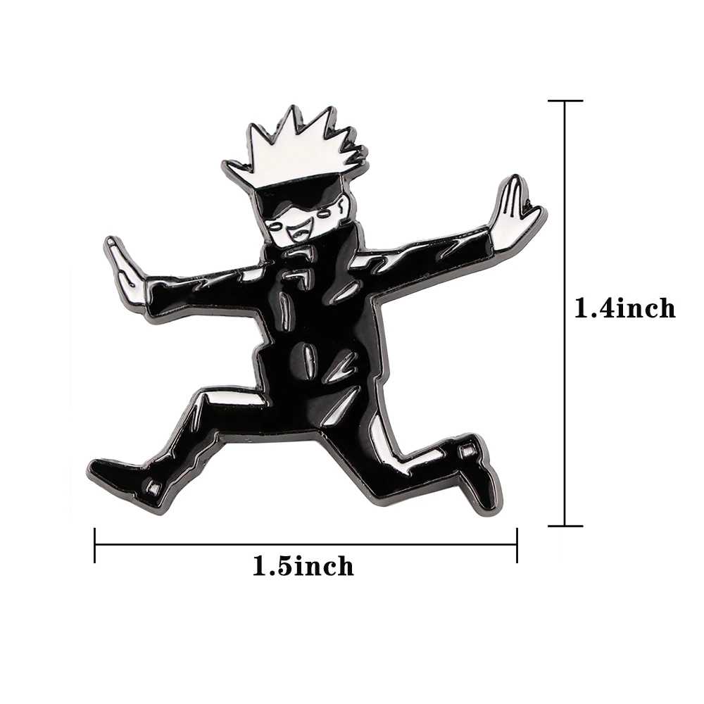 Милые эмалированные заколки DZ2432 в стиле аниме комиксов ююютсу кайсен Gojo Satoru для