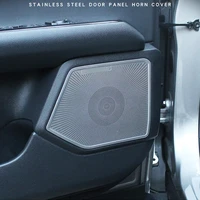 for lexus ux 2018 2019 car door loudspeaker sound chrome pad speaker cover trim frame sticker interior decoration accessories