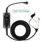 Портативное зарядное устройство 16 А SAE J1772 тип 1 EVSE EV, зарядное устройство для электромобиля