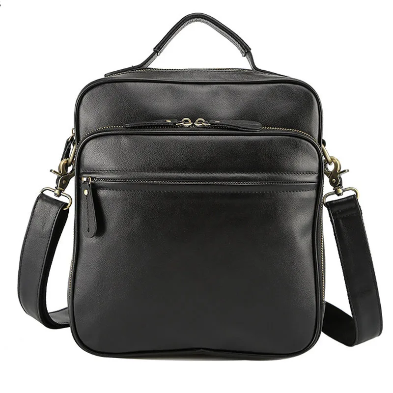 

Soft Genuine Leather Men's Brand Design Crossbody & Shoulder Bags Business Bags Male Casual Top Handle hand Bags