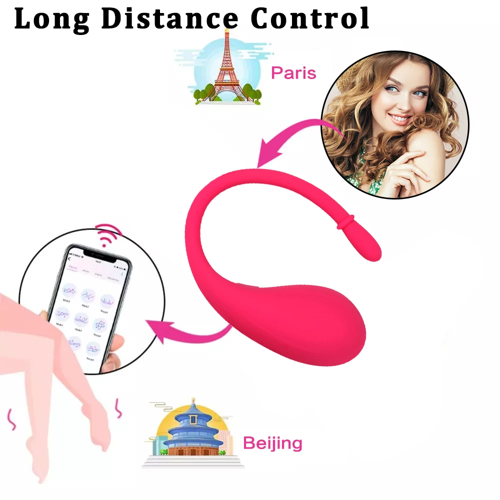 Новинка Bluetooth Вибраторы с управлением через приложение для женщин носимые
