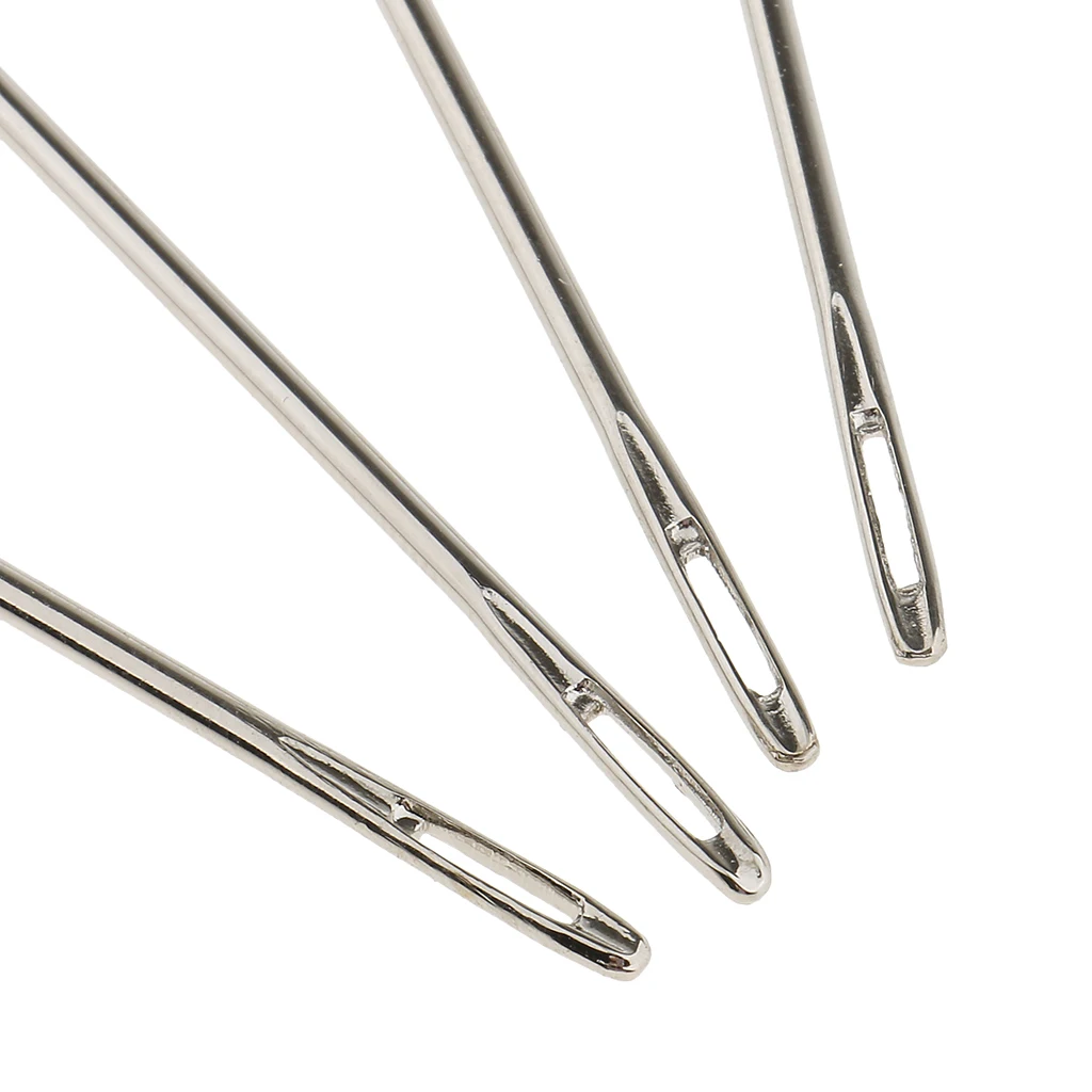 

4Pcs Silver Stainless Steel Darning Needles for Knitting Hand Sewing Needles
