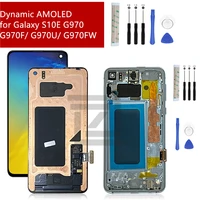 for samsung galaxy s10e lcd screen touch screen digitizer assembly g970fds g970u g970w sm g9700 lcd display with frame repair