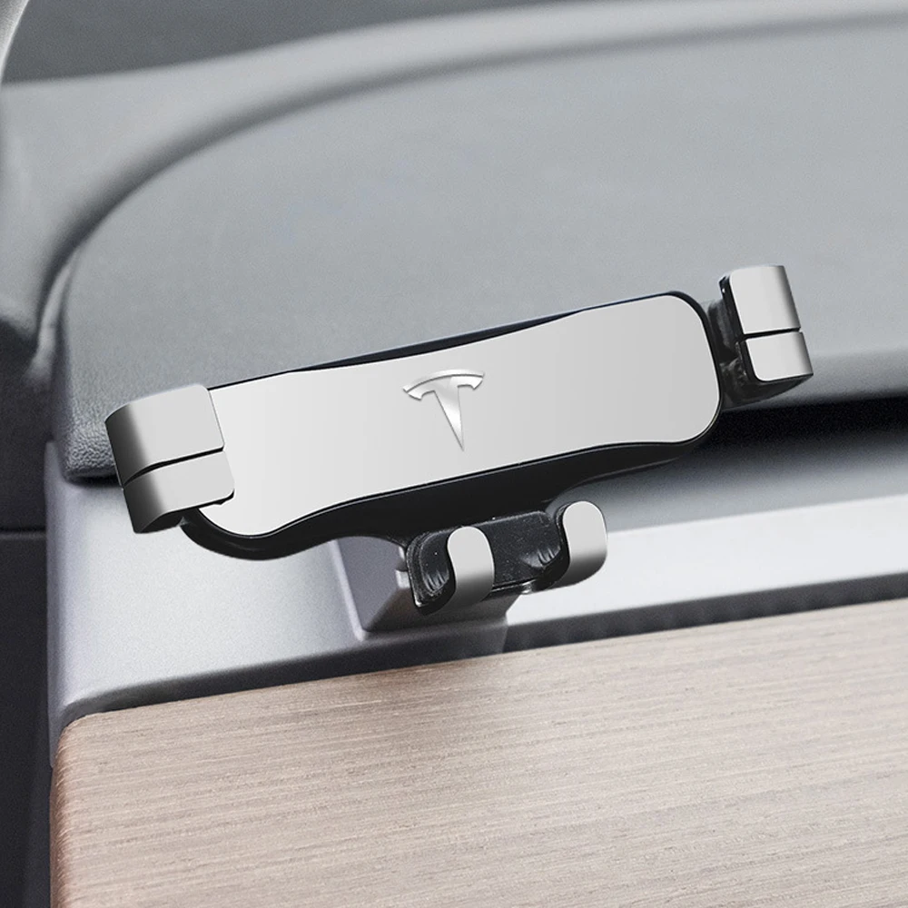 car mobile phone holder for tesla model 3 2016 2017 2018 2019 2020 air outlet mount gps stand navigation bracket car accessories free global shipping