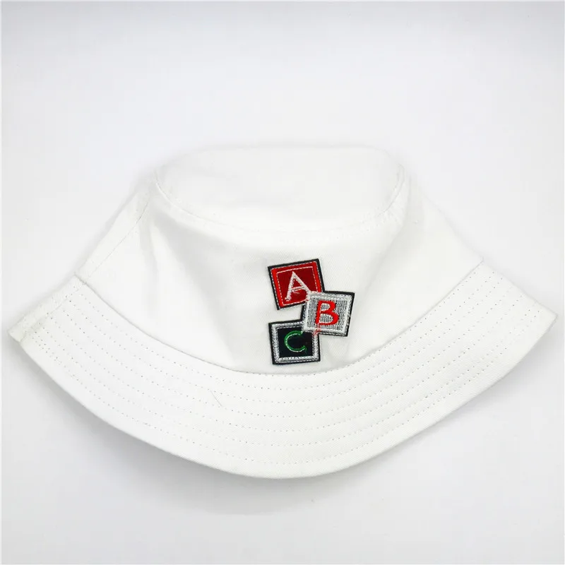 LDSLYJR ABC letter embroidery cotton Bucket Hat Fisherman outdoor travel hat Sun Cap Hats for men and Women 238 | Аксессуары для