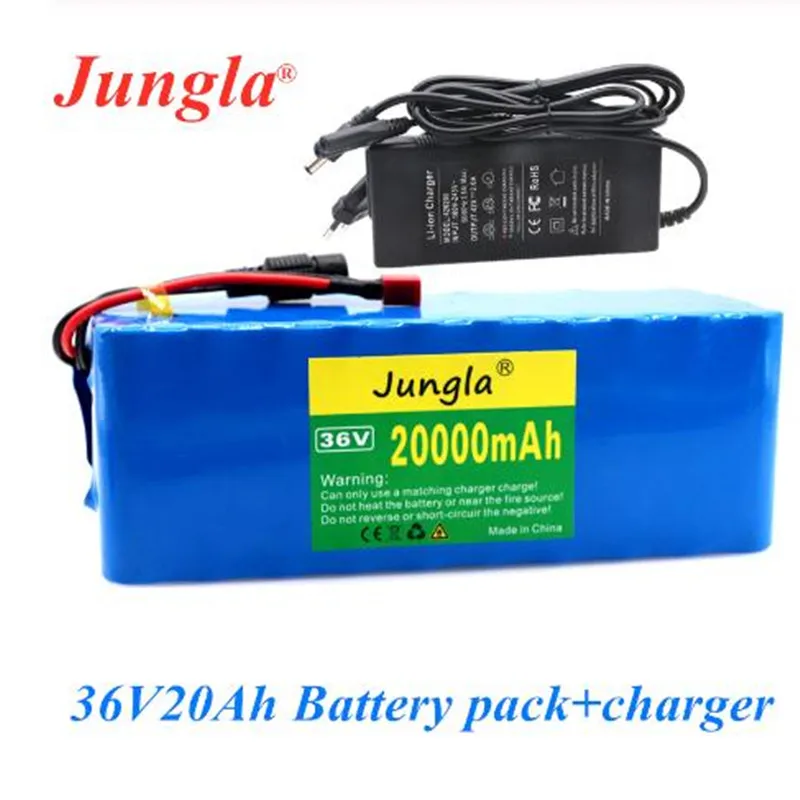 

2021 NEW Original 36V 10S4P 20Ah 36v 18650 battery 500W 42V 20000mAh for Ebike electric bicycle with BMS + 42V charger