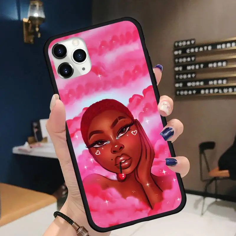 

Magic Melanin Poppin Phone Case for iPhone 11 12 pro XS MAX 8 7 6 6S Plus X 5S SE 2020 XR Soft silicone