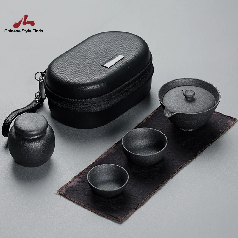 Чайный набор японский и китайский керамический чайник чайные чашки портативные