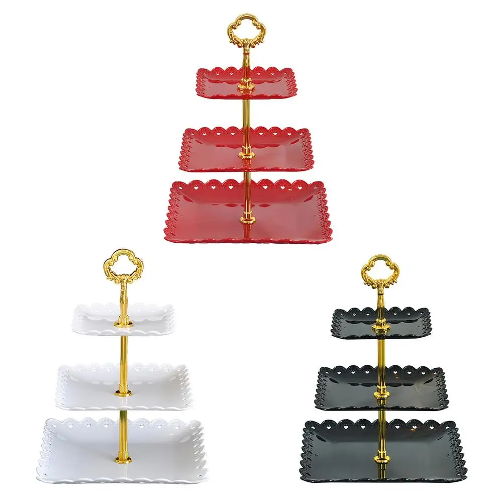 

Подставка для торта в европейском стиле, 3 уровня, конфетница, подставка для сервировки десертов, свадебный Декор для дома
