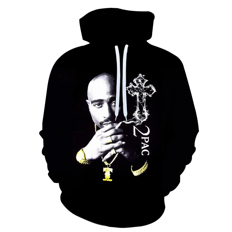 Мужские/женские толстовки, толстовка с длинным рукавом, 3D принт, 2pac, толстовки в стиле хип-хоп, пуловер с капюшоном, топы размера плюс S-6XL - Цвет: W5083
