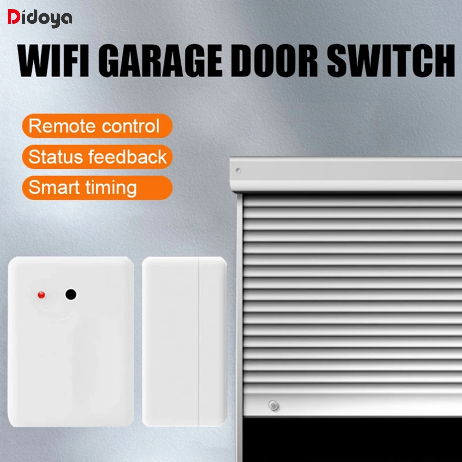 

Garage Door Sensor Opener Controller WiF Switch Tuya Smart Life App Alert Works With Google DIY Smart Home App Alert No Hub
