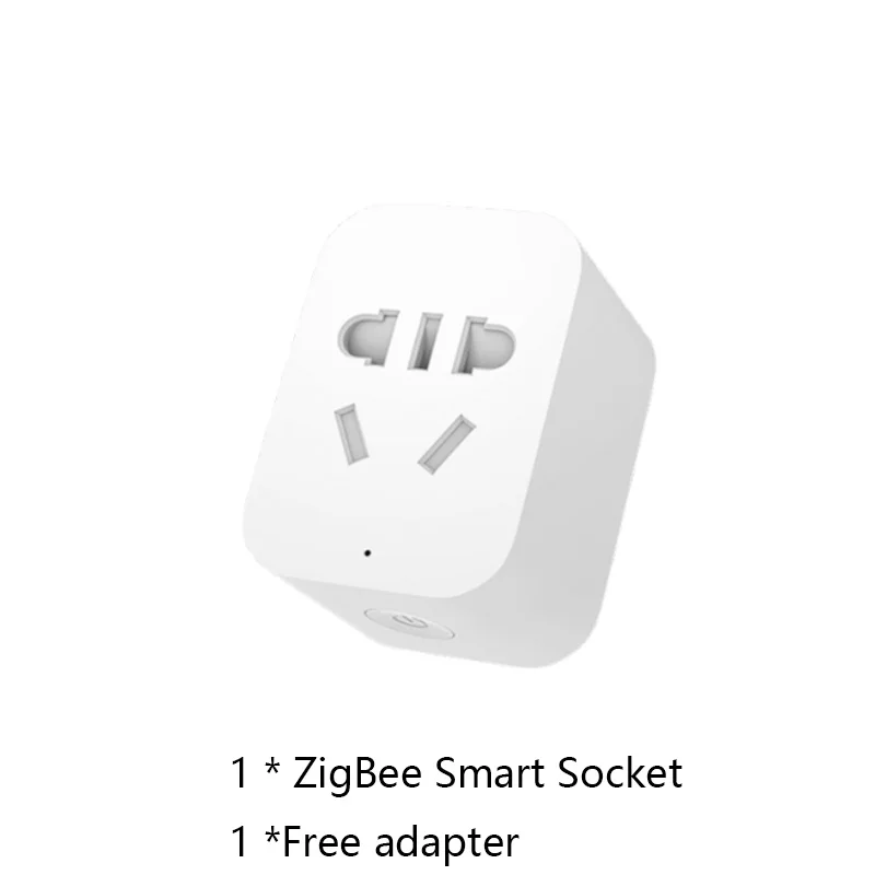 ZigBee Plug Xiaomi умный дом наборы шлюз 2 двери окна тела датчик температуры и влажности Датчик беспроводной переключатель Xiaomi Домашняя безопасность - Цвет: ZigBee Plug