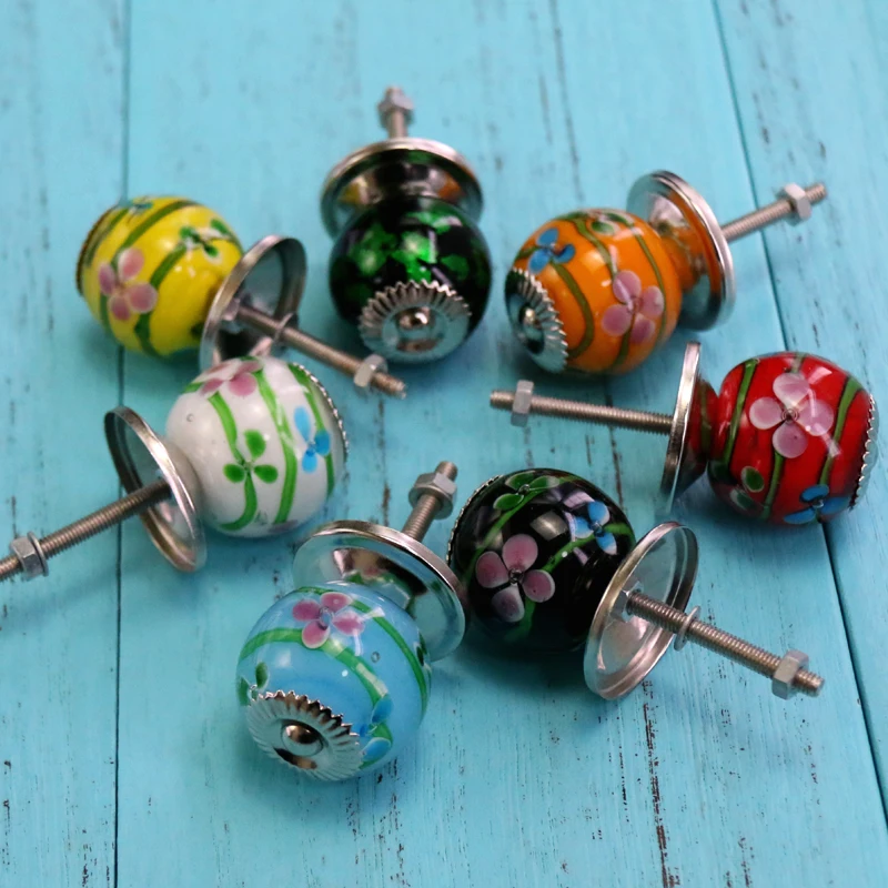 1 шт. ручки для стеклянных дверей в японском стиле цветной глазурь ящик шкафа шкаф