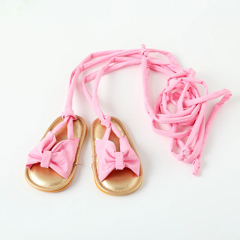 Toddler Baby Girl Cute Sandals PU Big Butterfly Beach sandals Infant Rome Prewalker Sole Bowknot Summer Shoes Size 0-18M |